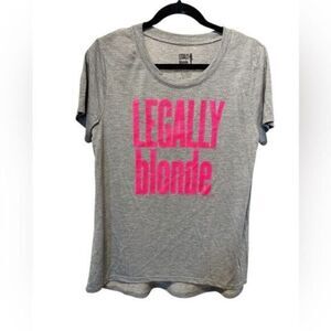 NWT Women’s Gray Short Sleeve Graphic Tee Shirt “Legally Blonde” - Size XXL